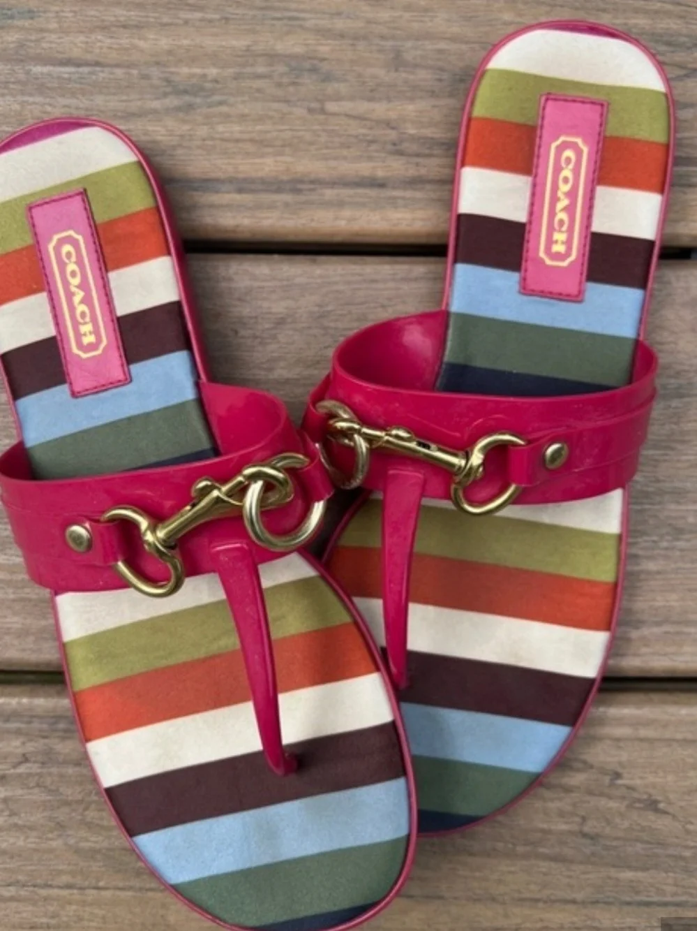 Coach slide sandals